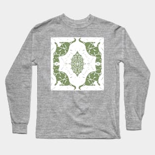 Four Cats Olive Long Sleeve T-Shirt